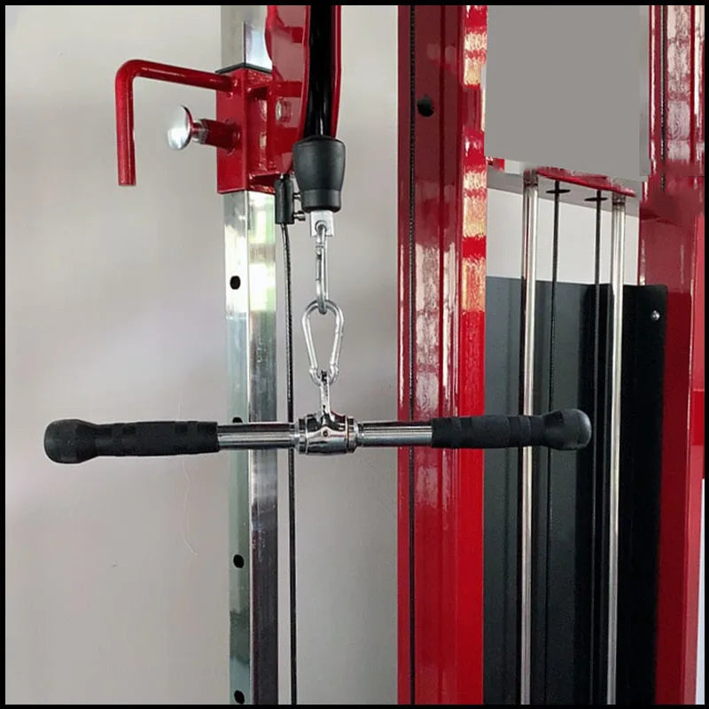 Fitness Solid T-bar, V-Bar Heavy Duty Load Bearing Lat Pull Down Bar,Fine Polishing Sitting Rowing Fitness Equipment Accessories