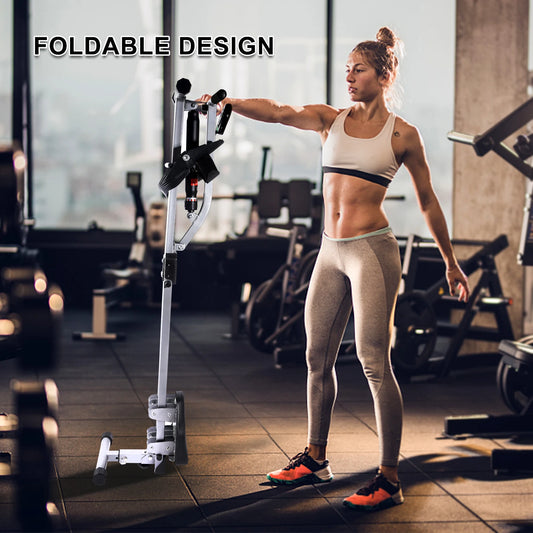Fitness Rowing Machine Rower Ergometer, with 12 Levels of Adjustable Resistance, Digital Monitor and 260 lbs of Maximum Load, Bl