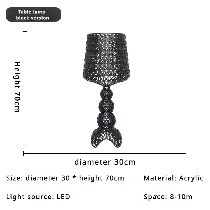 Italian Design Personality LED Floor Lamps Creative Hollow Acrylic Standing Light Living Room Bedroom Decor Lighting Fixtures
