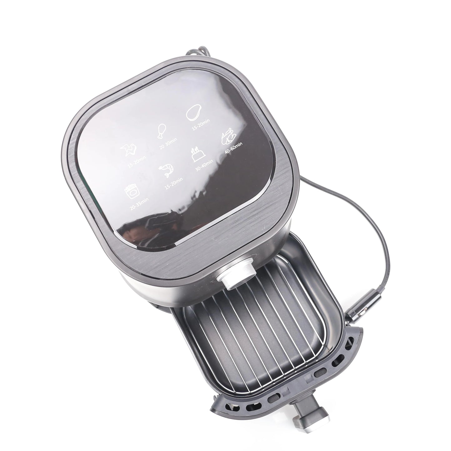 200W 24V 2.5L Electric Air Fryer For Camping Travel oil free cooking in Truck