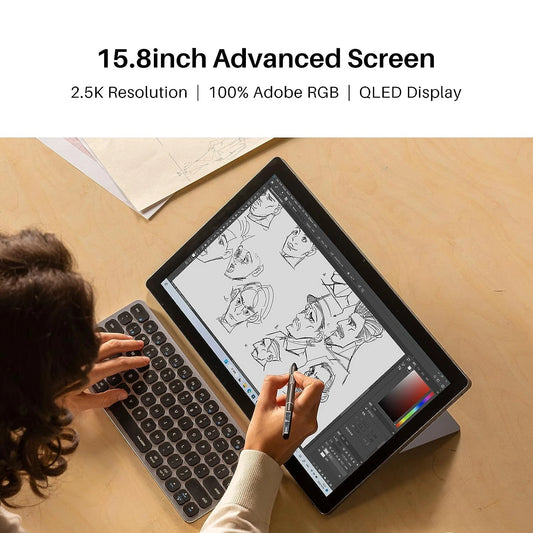 Kamvas Studio 16 Huion Tablet 15.8 Inch Pen Computer 2.5K Finger Touch Screen Windows 11 Profession Drawing Tablet 512G SSD