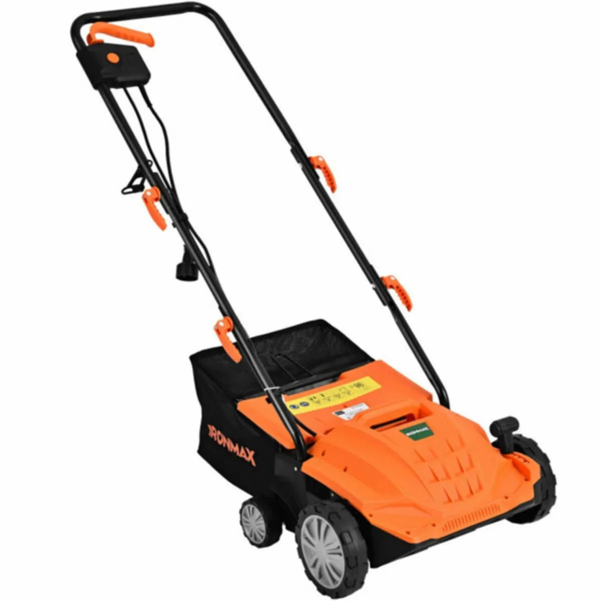 13" Electric Lawn Dethatcher w/ Collection Bag and Removable Blades Multifunctional Grass Trimmer Garden Trimming Machine
