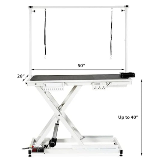 50inch Hydraulic Dog Grooming Table300LBS Electric Grooming Table for Dogs Professional Pet Grooming Station for Large and Smal