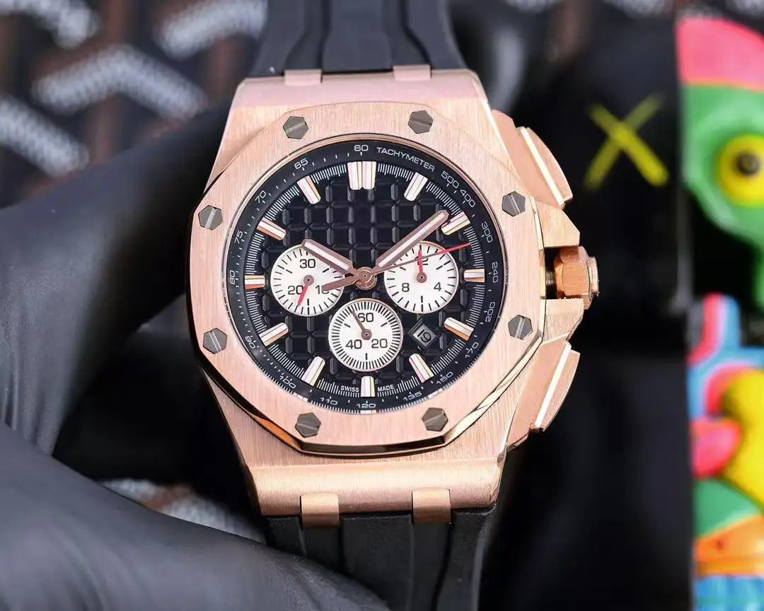 26401 Designer Automatic Mechanical Watch From Top Brand AA-PP ETA Movement Acrylic Band 100 Bar Water Resistance