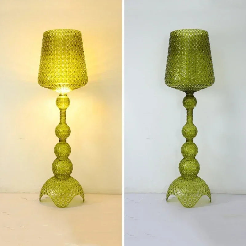 Italian Design Personality LED Floor Lamps Creative Hollow Acrylic Standing Light Living Room Bedroom Decor Lighting Fixtures