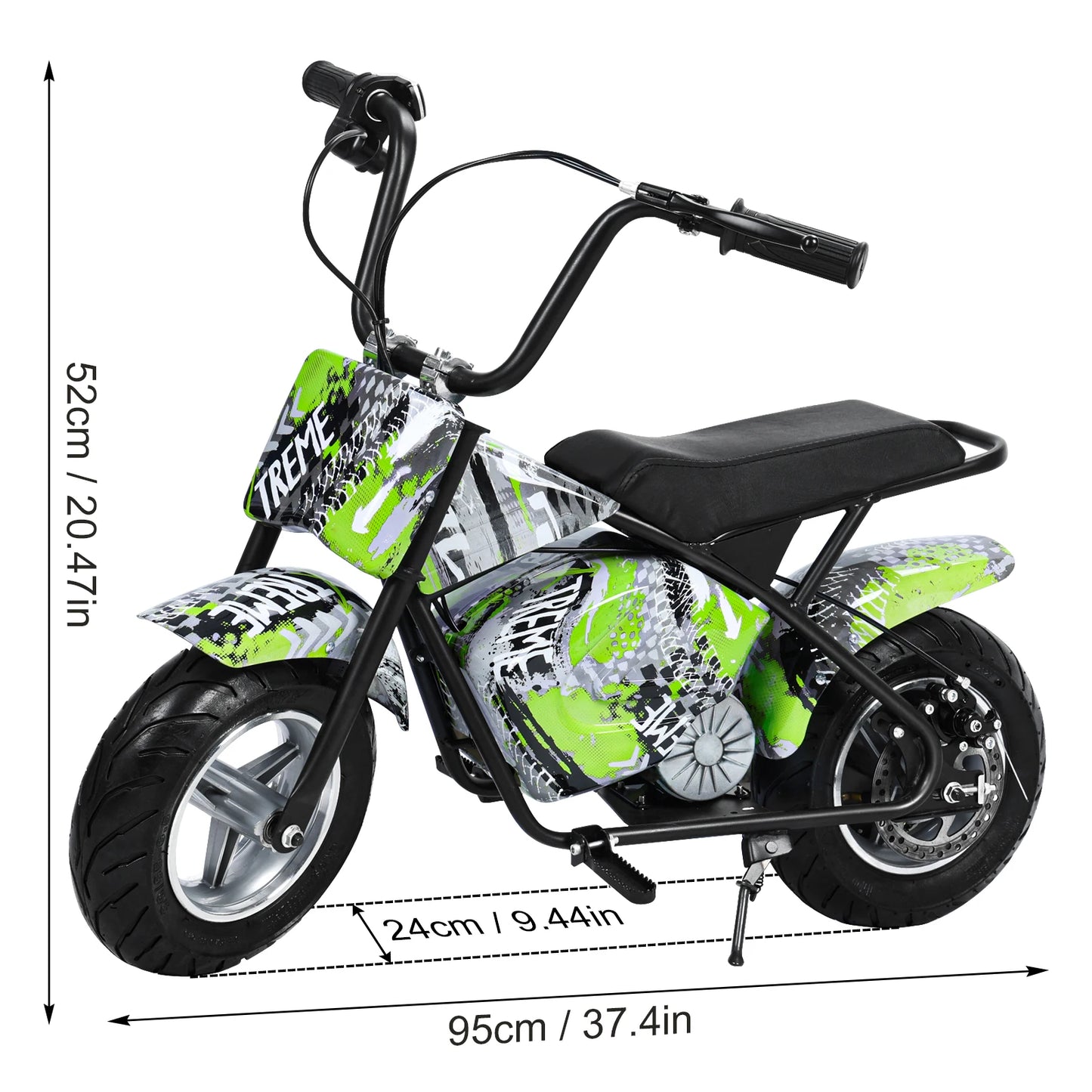 24V Kids Electric Dirt Bike Electric Dirtbike 250W Off-Road Bike Motocross Powerful Motorcycle for Kids with 13.67MPH Fast Spee