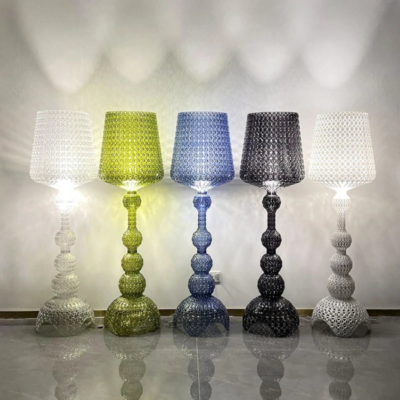 Italian Design Personality LED Floor Lamps Creative Hollow Acrylic Standing Light Living Room Bedroom Decor Lighting Fixtures