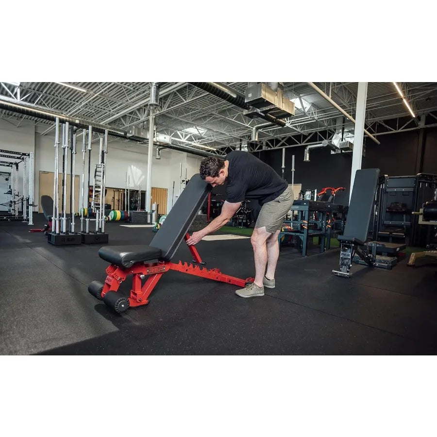 Rep Fitness Adjustable Bench – White – Flat/Incline/Decline