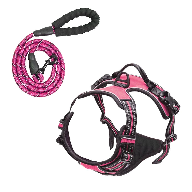 Harness Dog Chest Reflective Safety Adjustable Dog Training Collar Outdoor Sport No Pull Vest Pet Items
