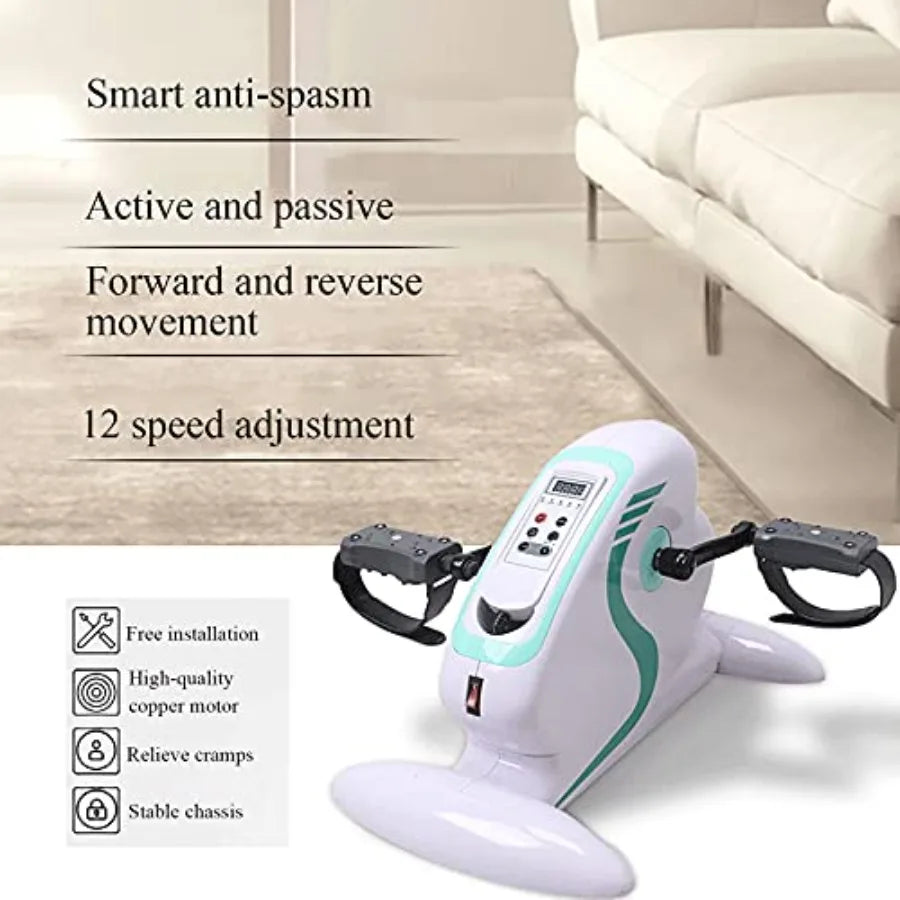 Home Exercise Bike Indoor Mini Fitness Exercise Bike Treadmill Vertical Rehabilitation Bicycle Cycling Stepper Leg Pedal Traine
