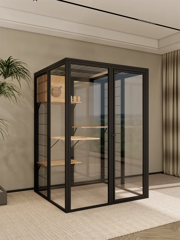 Panoramic glass villa custom cabinet house house large luxury oversized cage pet store house