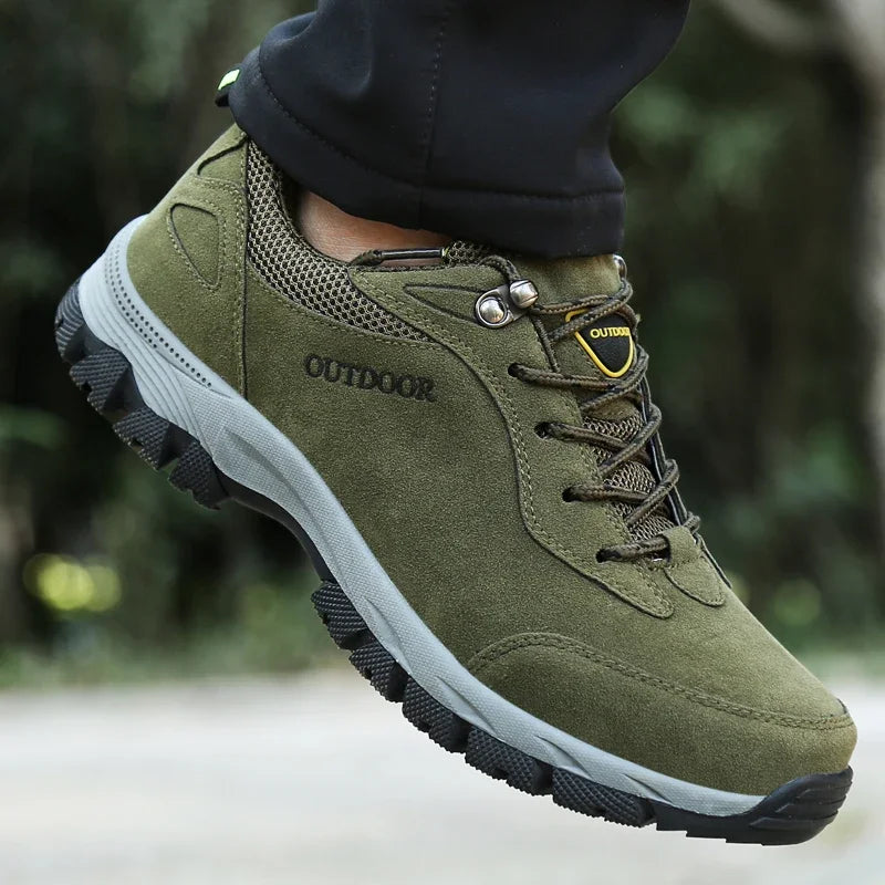 Men's Outdoor Suede Hiking, Travel Hiking, Hunting, Hiking Trails, Jogging Casual Fashion Shoes, Large Size 49