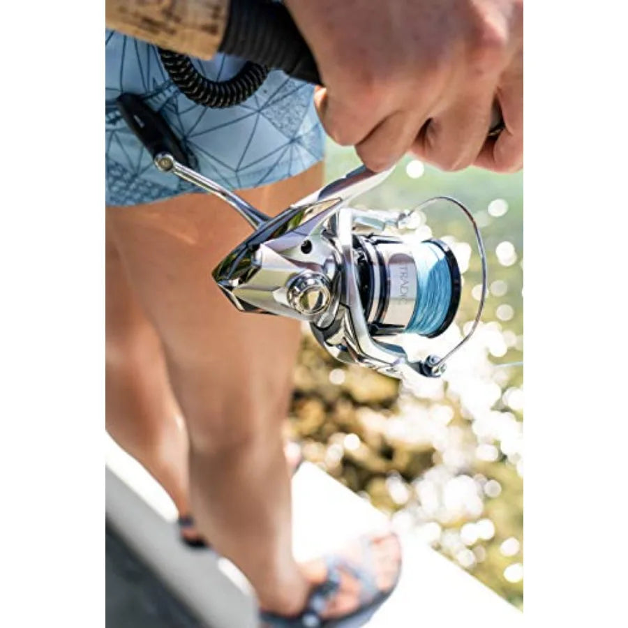 Stradic FL Spinning Fishing Reel for Saltwater Use Lightweight Aluminum Body Red Finish Smooth Drag System and High-Speed Retri