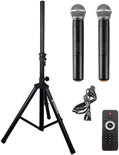 PRORECK Freedom 12 Portable Wireless 12" 500W PA Speaker with Rechargeable Battery, BT/USB/SD/FM, Remote & Wireless Mic.
