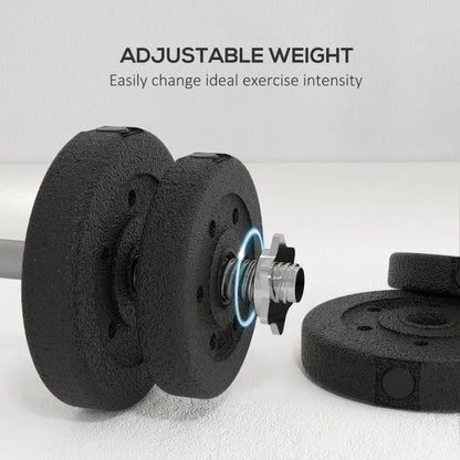 55 lbs Adjustable Dumbbells Weight Set Dumbbell Hand Weight Barbell for Body Fitness Lifting Training for Home Office Gym Black