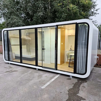 Sinoy Fast Build Mobile Tiny Houses Waterproof Prefab Office Pod Prefabricated Container House Portable Casa Living Room Apple