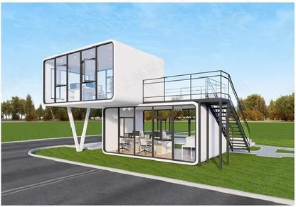 style prefabricated small house popular steel structure container house home office outdoor mobile pod design villa
