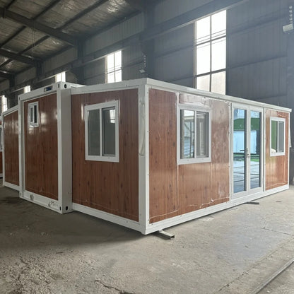 Prefabricated Container House Tiny Home 2 3 Bedrooms Steel Cabin Prefab House 20ft 40ft Portable Modular Mobile Garden Rooms