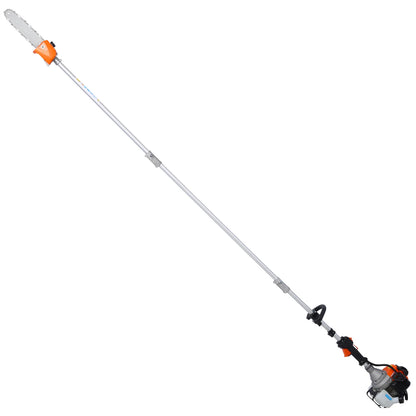 10 in 1 Multi-Functional Trimming Tool, 33CC 2-Cycle Garden Tool System with Gas Pole Saw, Hedge Trimmer, Grass Trimmer, and Bru
