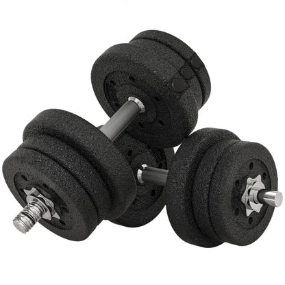55 lbs Adjustable Dumbbells Weight Set Dumbbell Hand Weight Barbell for Body Fitness Lifting Training for Home Office Gym Black