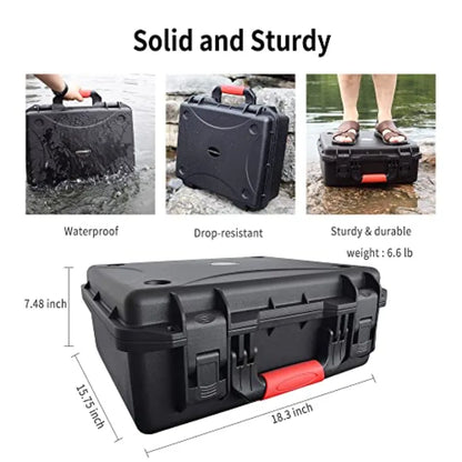 FPVtosky Professional Hard Case for DJI FPV [Case Only] - DJI FPV Drone Carrying Case Accessories - Fits 6 Batteries - Keep Pro