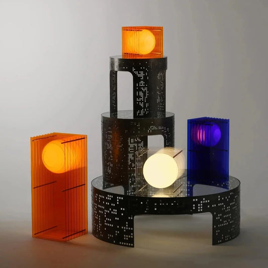 Nordic Style Bedroom Ambient Lamp, Artistic Atmosphere Lamp Suitable for Living Room and Bedroom, Illuminating Desk Lamp
