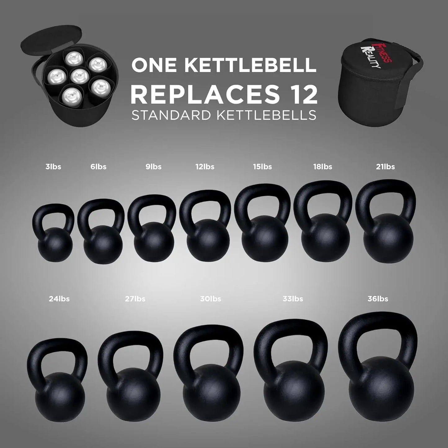 Adjustable Dumbbells Set 10-45 lbs with Kettlebell Option, 3 lb Increments for Home Fitness