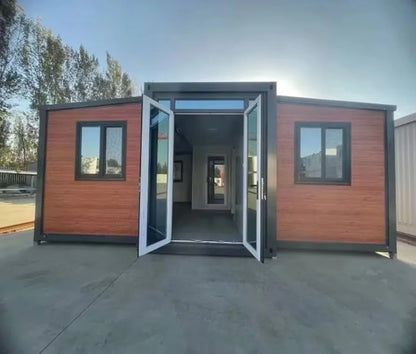 40ft Expandable Foldable House Luxury Prefab Home Modular Container Villa Resort Hotel Family Vacation Bathroom Kitchen Balcony