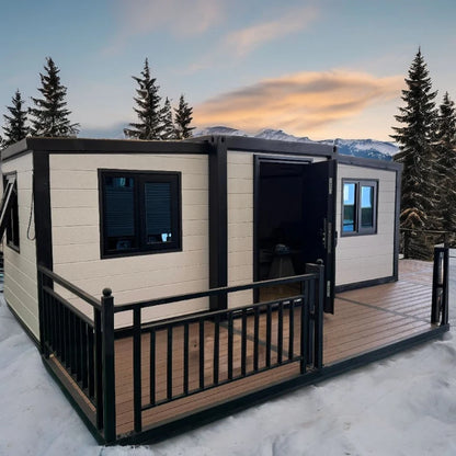 Luxury Folding Container House Prefabricated Mobile Tiny Home Container 3 Bedrooms Expandable Container House For Australia