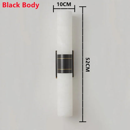 New Luxury Natural Marble LED Wall Lamp AC110V 220V Copper Wall Light for Indoor Villa Living Room Aisle TV Background Lighting
