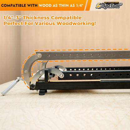 SpeTool 2pcs 24 Inch Panel Clamp 4-Way Pressure Steel Parallel Clamps for Woodworking,Cabinets,Tabletops,and Cutting Board