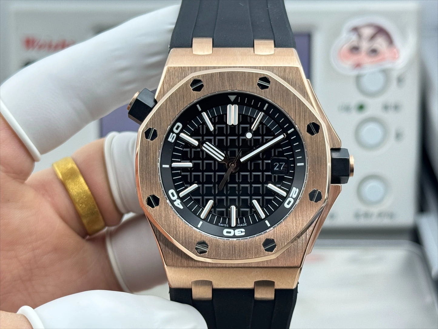 New A+ Top-Tier Reissue Watch Rose Gold Chronograph Men's Watch