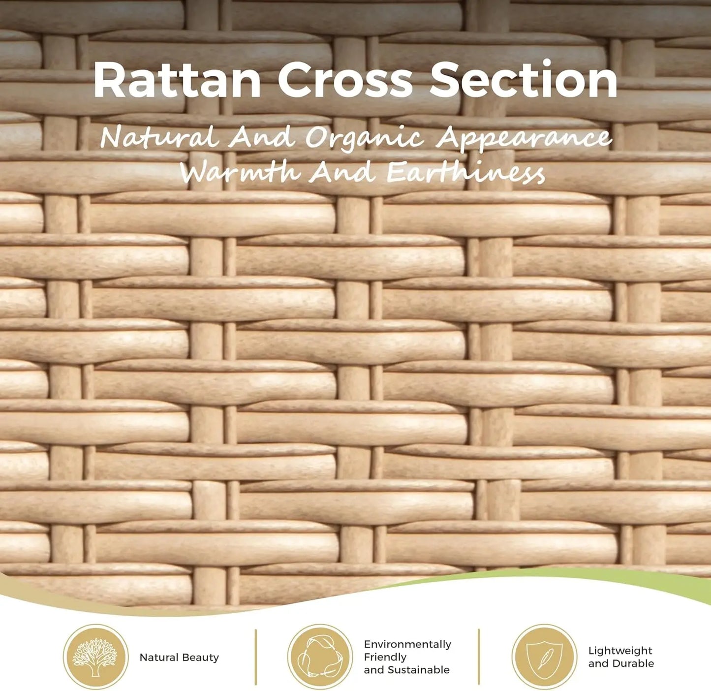 4Piece Patio Furniture Set,2 x Fixed Chair,1 x3-Seat Sofa with Marbling Coffee Table,All Cushioned 5 Seats Outdoor Conversation