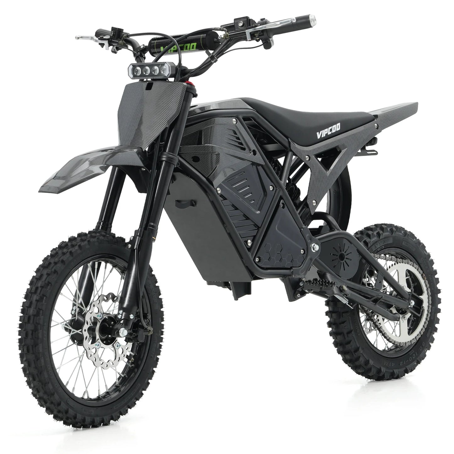3500W Electric Motorcycle for Adults, H3 Off Road Motor Bikes Up to 40MPH / 45 Miles Range, 14"/12" Fat Tire Motorbike