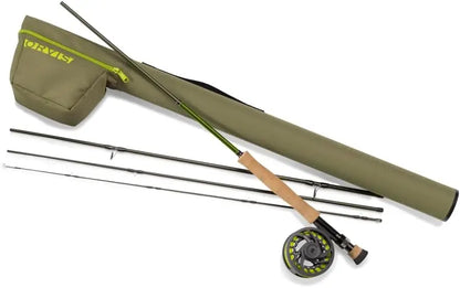 4-Piece Fly Fishing Rod and Reel Combo with Smooth Performance, Includes Reel, Line, Backing & Leader