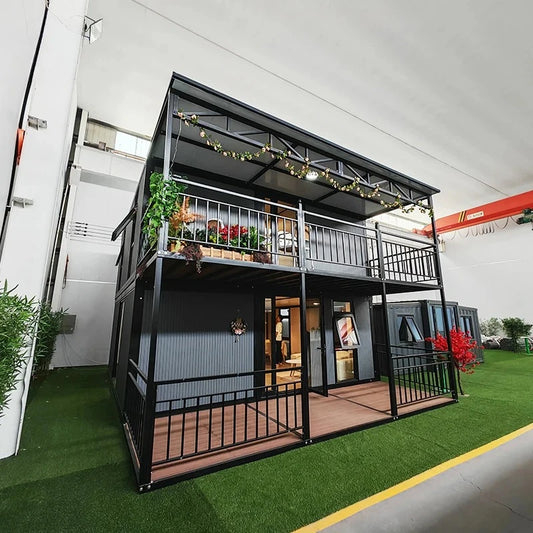 20 30 40Ft Modular Home Prefabricated Garden House Two-Story 4 5 Bedroom 2-Bedroom Expandable Container Living Room Mall