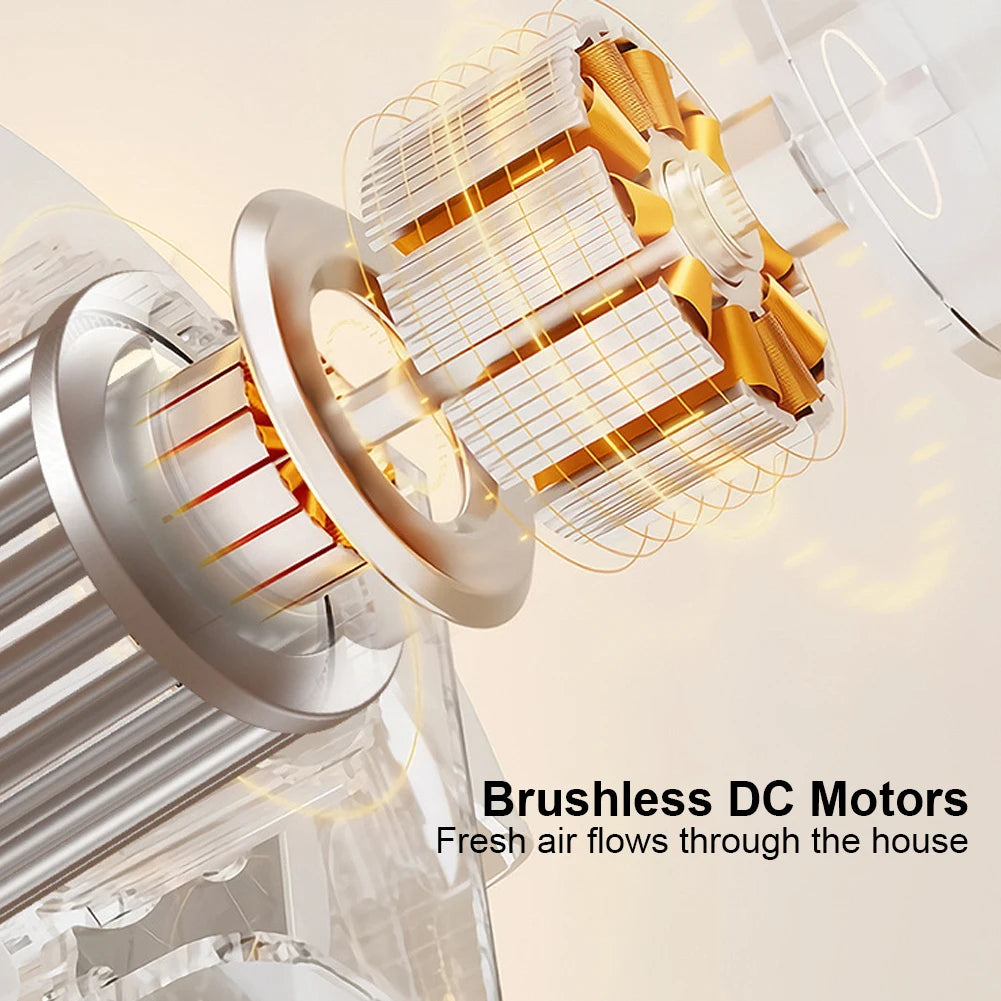 Tower Fan USB Charging Portable Air Conditioner 1200mAh Desktop Cooling Fan Wireless Desk Fan for Home Office