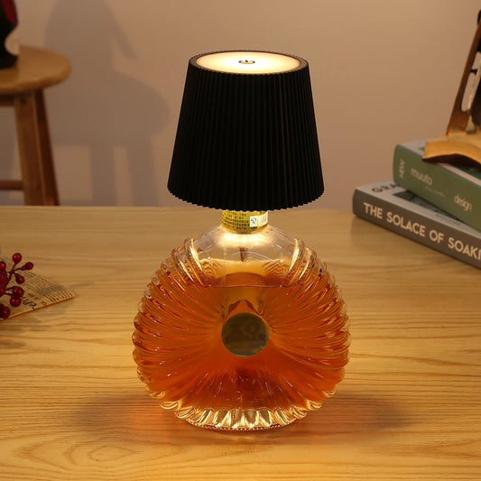 Wireless Bottle Lamp Rechargeable Wine Bottle Light Touch-Control Wine Bottle Lamp Decorative Night Light for Bars Restaurants