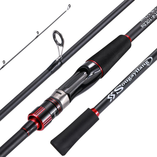 Sougayilang Spinning Ultralight Carbon Fishing Rod EVA Handle Max Drag 5kg for Trout Bass Carp Freshwater Fishing Pesca