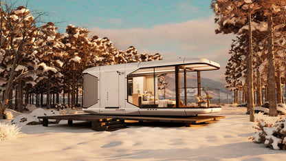 A for Apple Cabin 20Ft 40Ft Outdoor Modern Smart Prefab Tiny Capsule House Vila Shopping Mall With Kitchen