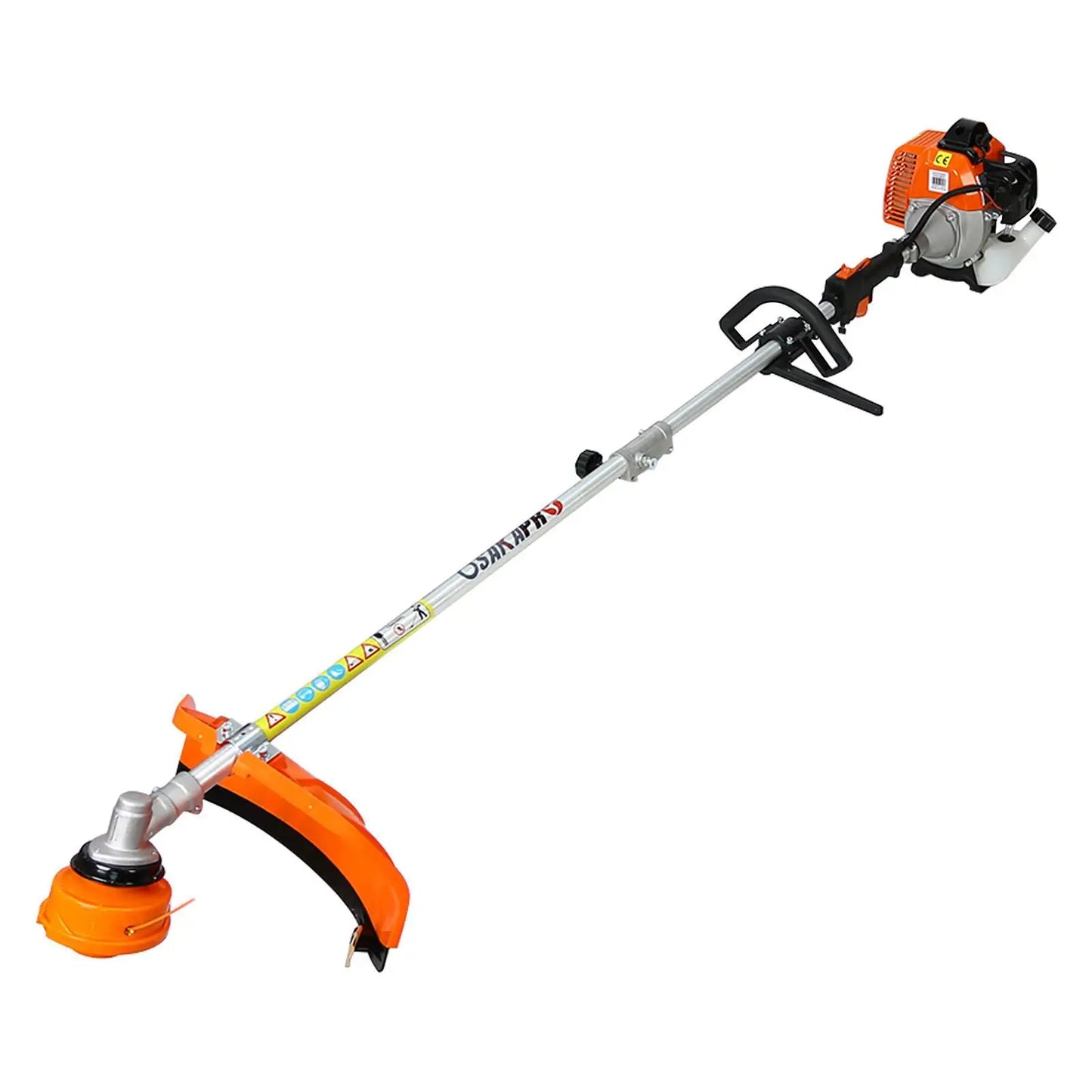 Powerful Petrol Brush Cutter 52cc 2 Stroke Engine with Multifunction Attachments for Lawn and Garden Care
