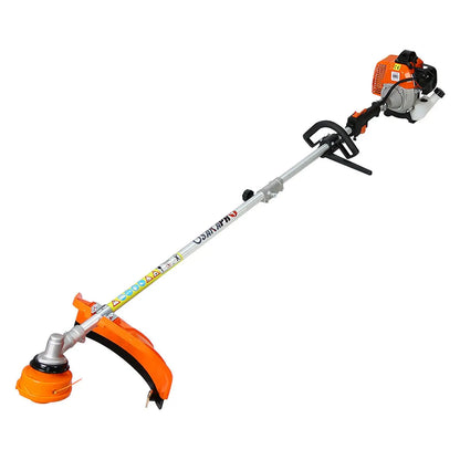 Powerful Petrol Brush Cutter 52cc 2 Stroke Engine with Multifunction Attachments for Lawn and Garden Care