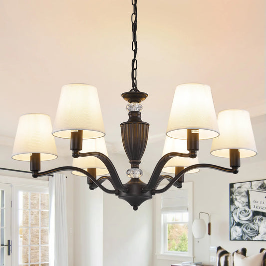 Luxury Classic LED Chandelier Light Living Dining Room Bedroom Hanging Light Home Decor Special Rustic Suspension Luminaire