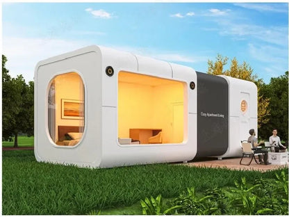 style prefabricated small house popular steel structure container house home office outdoor mobile pod design villa