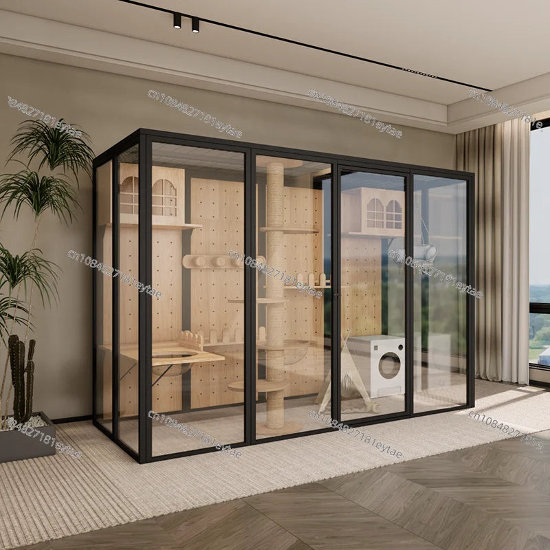 Panoramic glass  villa custom  cabinet  house  house large luxury oversized  cage pet store  house