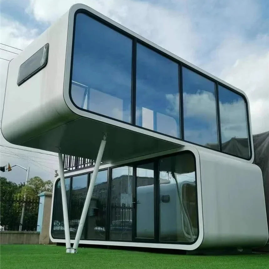 A for Apple Cabin 20Ft 40Ft Outdoor Modern Smart Prefab Tiny Capsule House Vila Shopping Mall With Kitchen