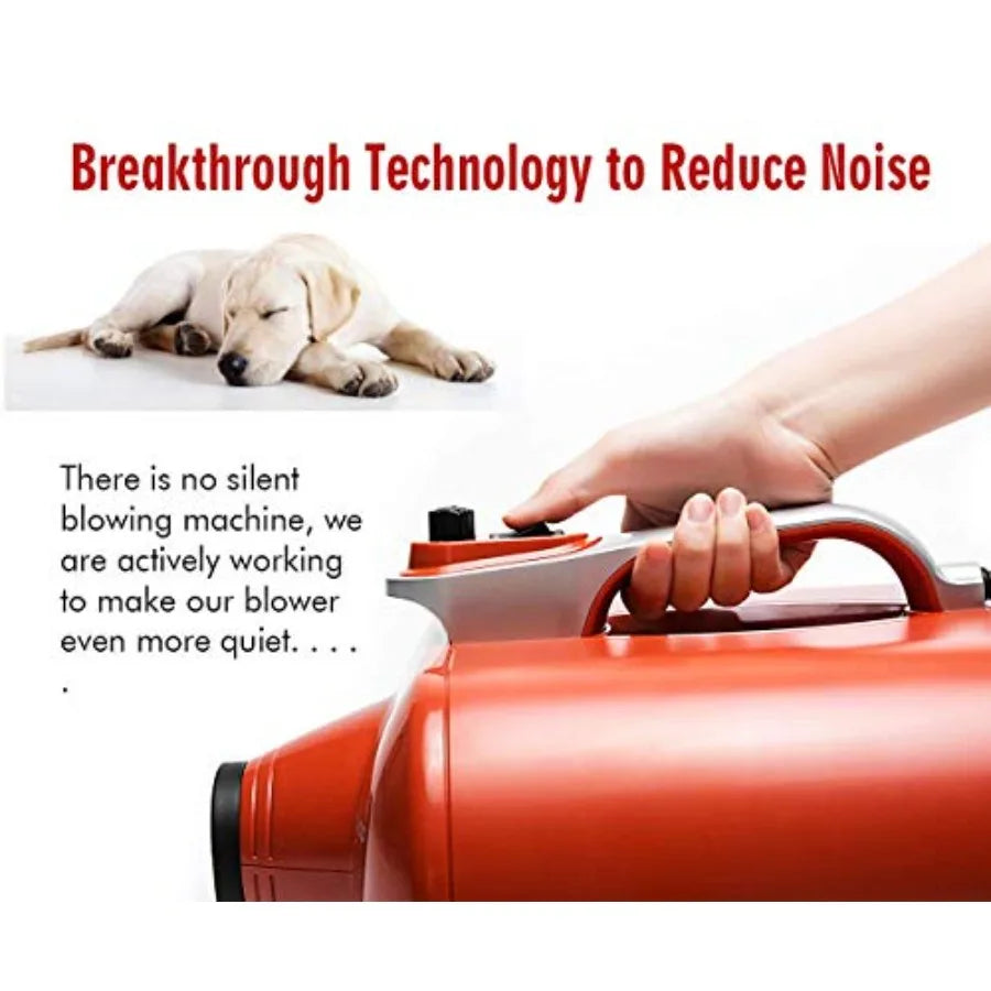 High Velocity Professional Dog Pet Grooming Hair Drying Force Dryer Blower 6.0HP DHD-2400F