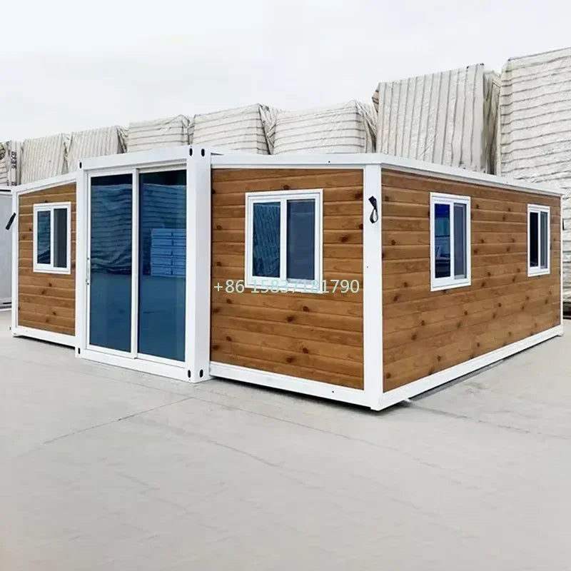 China Expandable Container House 20ft 40ft 3 Bedroom Folding House Prefabricated Portable Mobile Home Modular Container Houses