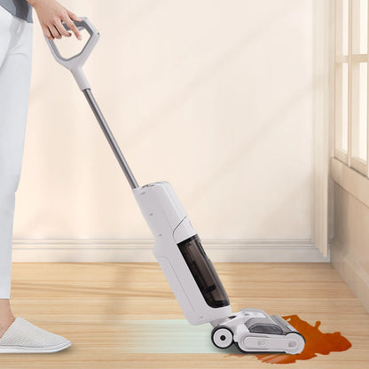Cordless Wet Dry Vacuum Cleaner 250W Handheld Floor Washing Machine Self-Cleaning Floor Washer with LED Voice for Hard Floor