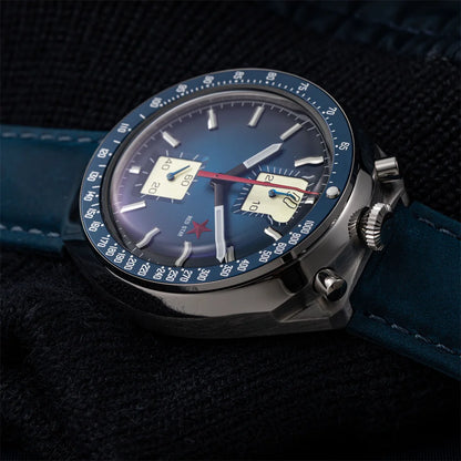 RED STAR Bull Head Chronograph Men Super Luminous 1963 ST1901 Movement 3D Bubble Mirror Pilot Mechanical Wrist Watches